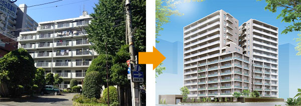 Saitama apartment redevelopment