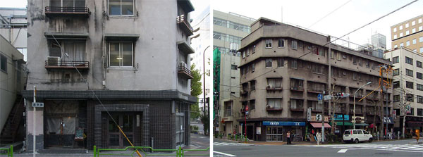 Historic 84-year old apartment building in Chuo-ku under demolition