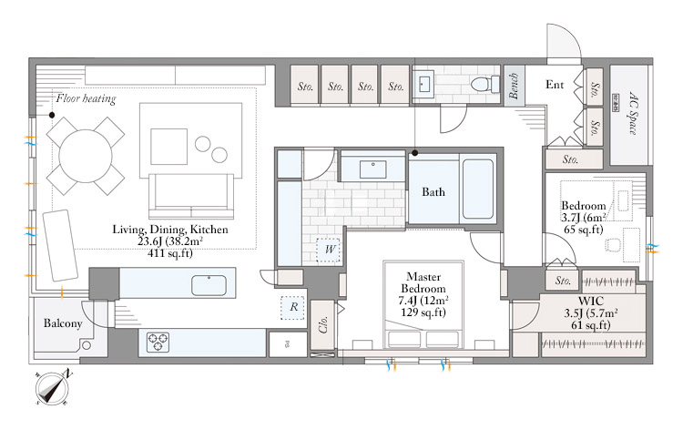 Odakyu Minami Aoyama Mansion 7f Japan Property Central